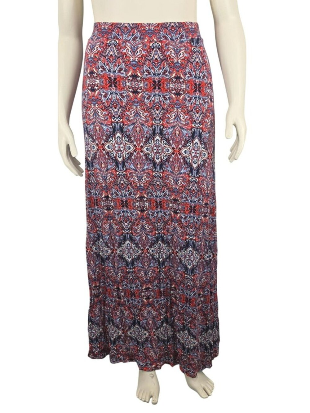 Women's Cato Woman Abstract Pull On Maxi Long Skirt Plus Size 18/20 Soft Pretty